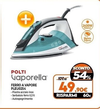 Polti vaporella ferro a vapore pleu0254