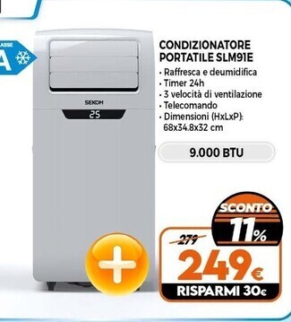 Expert Sekom condizionatore portatile slm91e offerta