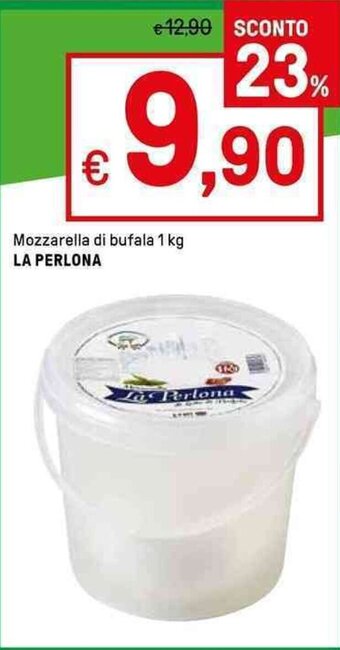 Iper La Grande Mozzarella di bufala 1 kg LA PERLONA offerta