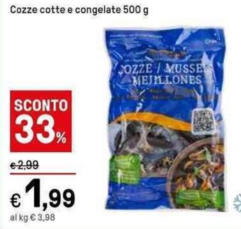 Iper La Grande Cozze cotte e congelate 500 g offerta