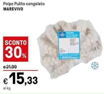 Iper La Grande Polpo Pulito congelato MAREVIVO offerta