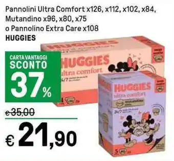 Pannolini Ultra Comfort o Pannolino Extra Care x108 HUGGIES