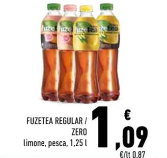 Conad FUZETEA REGULAR / ZERO limone, pesca, 1,25 1 offerta