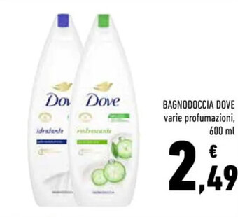Conad BAGNODOCCIA DOVE varie profumazioni, 600 ml offerta