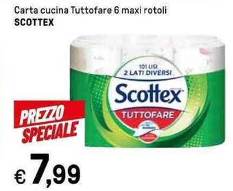 Iper La Grande Carta cucina Tuttofare 6 maxi rotoli SCOTTEX offerta