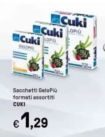 Iper La Grande Sacchetti GeloPiù formati assortiti CUKI offerta