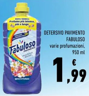 Conad DETERSIVO PAVIMENTO FABULOSO varie profumazioni, 950 ml offerta