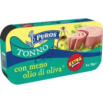 Qui Discount Tonno poco olio puros 70 gr x 8 offerta