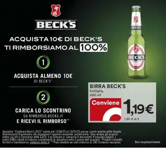 Coop BIRRA BECK'S bottiglia, 660 ml offerta