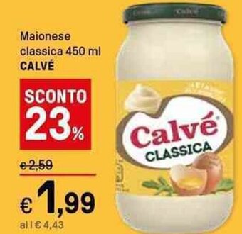 Iper La Grande Maionese classica 450 ml CALVE offerta
