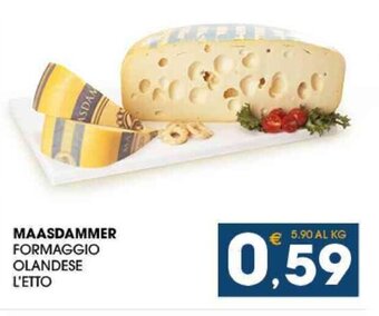 SeBón Supermercati MAASDAMMER FORMAGGIO OLANDESE L'ETTO offerta