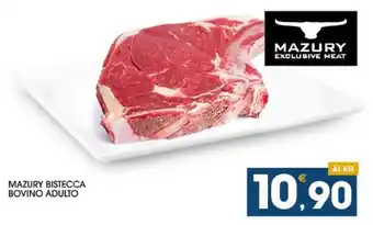 SeBón Supermercati MAZURY BISTECCA BOVINO ADULTO offerta