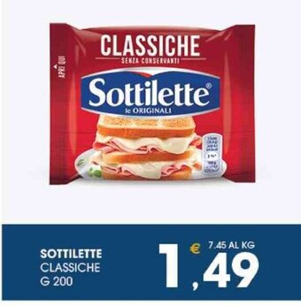 SeBón Supermercati SOTTILETTE CLASSICHE G 200 offerta