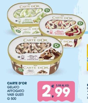 CARTE D'OR GELATO AFFOGATO VARI GUSTI G 500