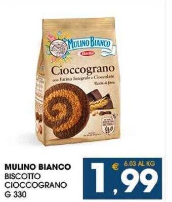 SeBón Supermercati MULINO BIANCO BISCOTTO CIOCCOGRANO G 330 offerta