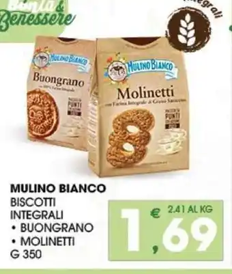 SeBón Supermercati MULINO BIANCO BISCOTTI INTEGRALI 350 g offerta