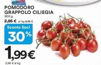 Coop POMODORO GRAPPOLO CILIEGIA 500 g offerta