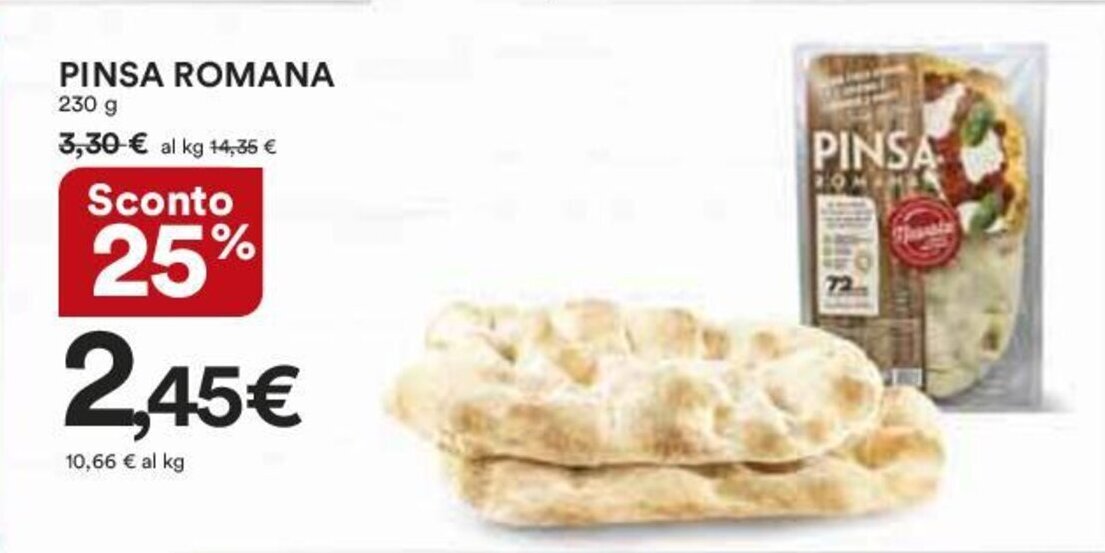 PINSA ROMANA 230 g offerta di Coop