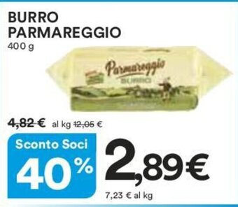 Coop BURRO PARMAREGGIO 400 g offerta