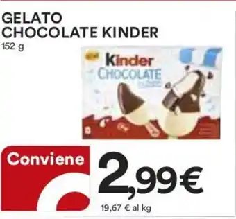 Coop GELATO CHOCOLATE KINDER 152 g offerta