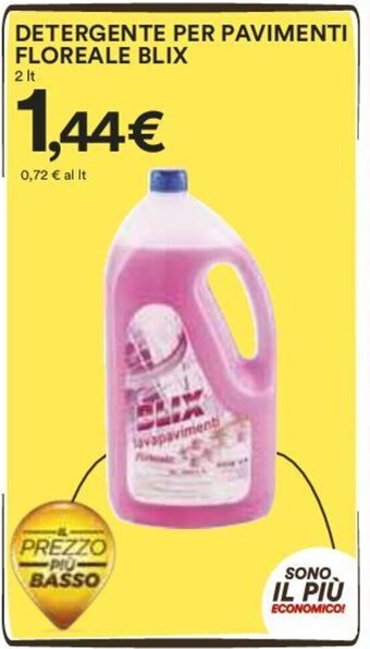Coop DETERGENTE PER PAVIMENTI FLOREALE BLIX 2 lt offerta