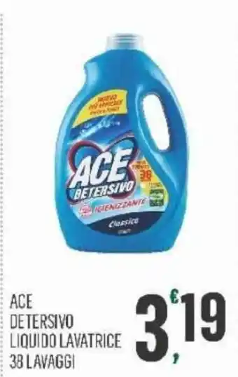 ACE DETERSIVO LIQUIDO LAVATRICE 38 LAVAGGI