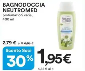 Coop BAGNODOCCIA NEUTROMED profumazioni varie, 400 ml offerta