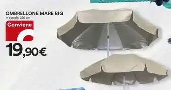 Coop OMBRELLONE MARE BIG in acciaio, 220 cm offerta