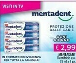 Acqua & Sapone Mentadent Dentifricio offerta