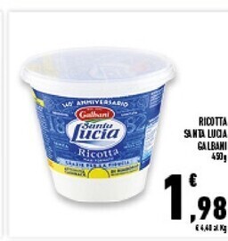 Conad Superstore Galbani ricotta santa lucia offerta