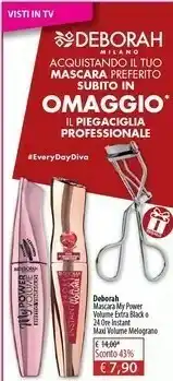 Acqua & Sapone Deborah Mascara My Power Volume offerta