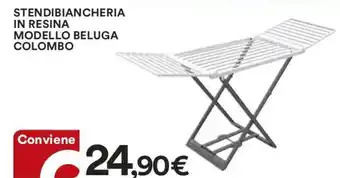 Coop STENDIBIANCHERIA IN RESINA MODELLO BELUGA COLOMBO offerta
