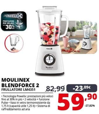 Comet Moulinex blendforce 2 frullatore lm4351 offerta