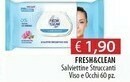 Acqua & Sapone Fresh & Clean Salviettine Struccanti Viso E Occhi 60 Pz offerta