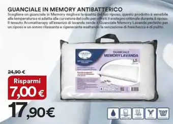 Coop GUANCIALE IN MEMORY ANTIBATTERICO offerta