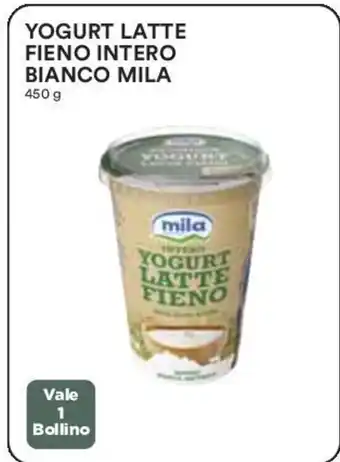 Coop YOGURT LATTE FIENO INTERO BIANCO MILA 450 g offerta