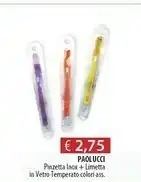 Paolucci Pinzetta Inox + Limetta In Vetro Temperato
