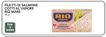 Coop FILETTI DI SALMONE COTTI AL VAPORE RIO MARE 125 g offerta
