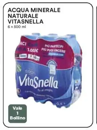 Coop ACQUA MINERALE NATURALE VITASNELLA 6 x 500 ml offerta