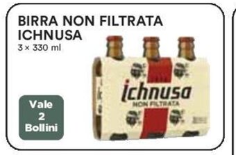 Coop BIRRA NON FILTRATA ICHNUSA 3 x 330 ml offerta