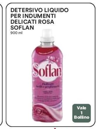 DETERSIVO LIQUIDO PER INDUMENTI DELICATI ROSA SOFLAN 900 ml