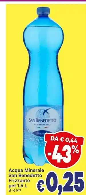 A&O San Benedetto Acqua Minerale Naturale Frizzante 1500 G(ml) offerta