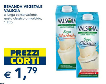 Esselunga BEVANDA VEGETALE VALSOIA 1 litro offerta