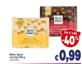 A&O Ritter Sport - Bianco Con Nocciole Intere offerta