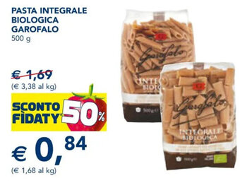 Esselunga PASTA INTEGRALE BIOLOGICA GAROFALO 500 g offerta