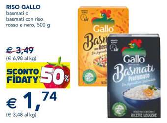 Esselunga RISO GALLO basmati o basmati con riso rosso e nero, 500 g offerta