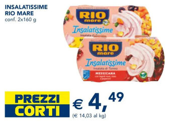 Esselunga INSALATISSIME RIO MARE conf. 2x160 g offerta