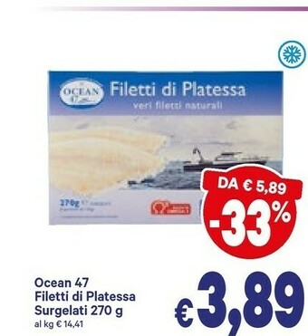 A&O Ocean 47 Filetti Di Platessa Surgelati offerta