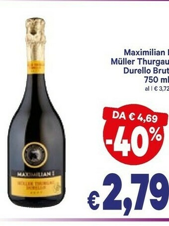 A&O Maximilian i Muller Thurgau Durello Brut 750 Ml offerta