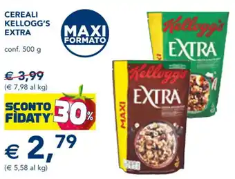 Esselunga CEREALI KELLOGG'S EXTRA conf. 500 g offerta
